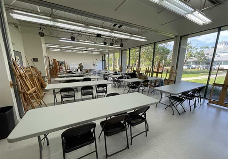 Tables donated by OFDC for the Alliance for the Arts.