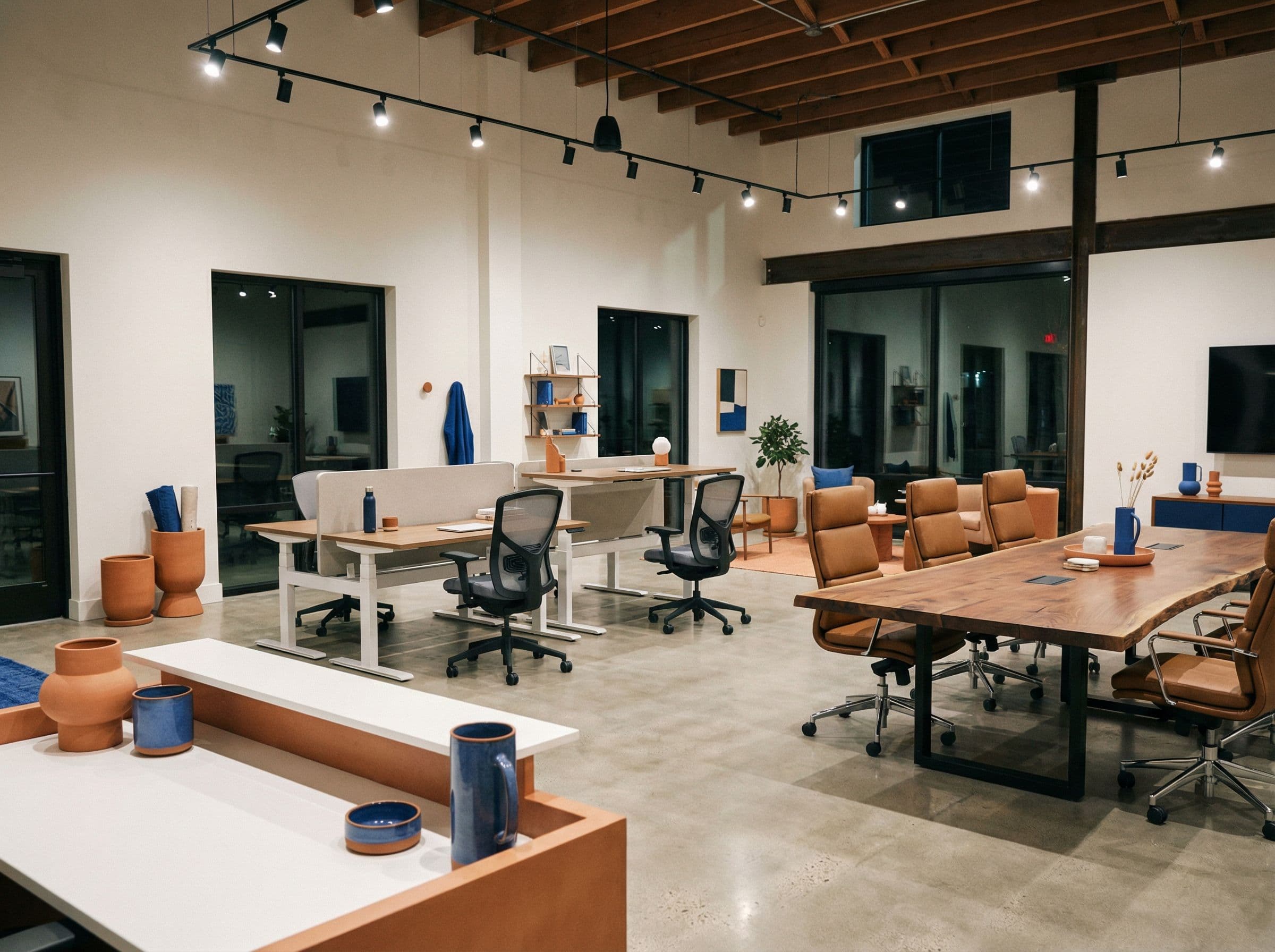Premium commercial furniture showroom