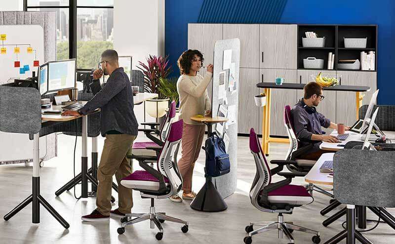 Group of people using OFDC furniture
