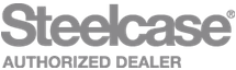 Steelcase logo in gray